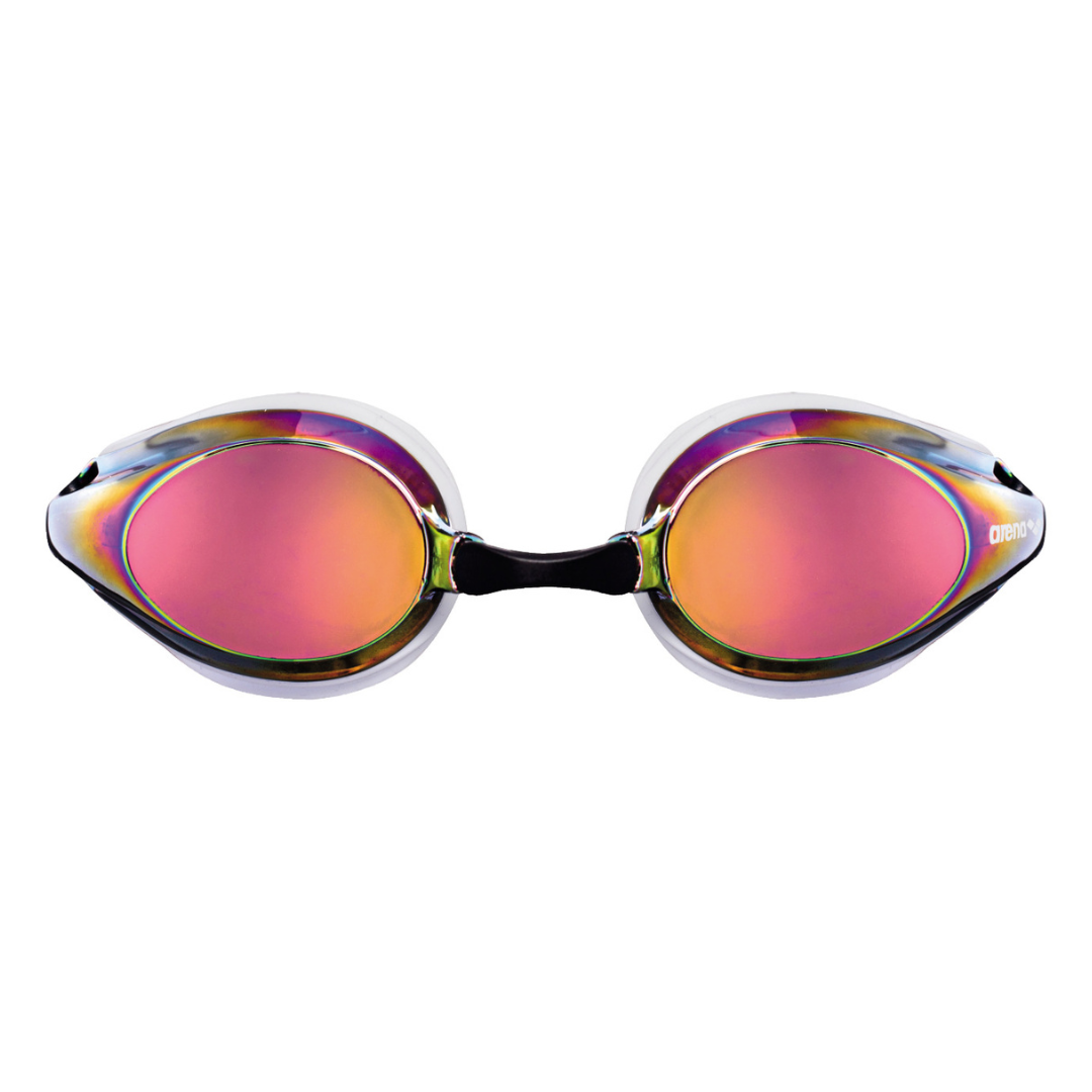Arena Adult Tracks Mirror Goggle White Red Copper Black- 6PK