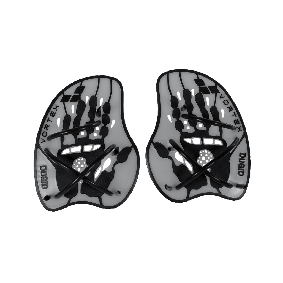 Arena Vortex Evolution Hand Paddle Silver Black