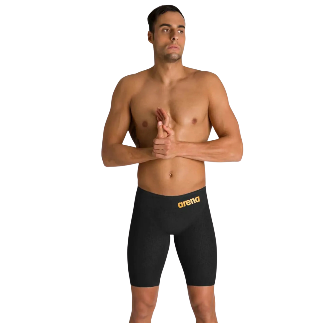 Arena Mens Powerskin Carbon Glide Jammer Balck Gold