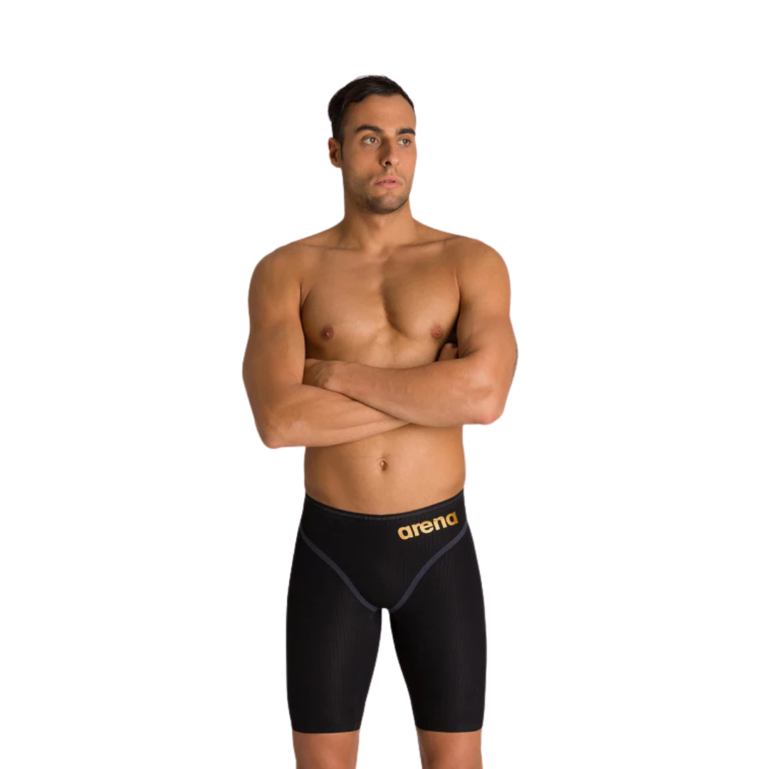 Arena Mens Powerskin Carbon Core FX Jammer Black Gold