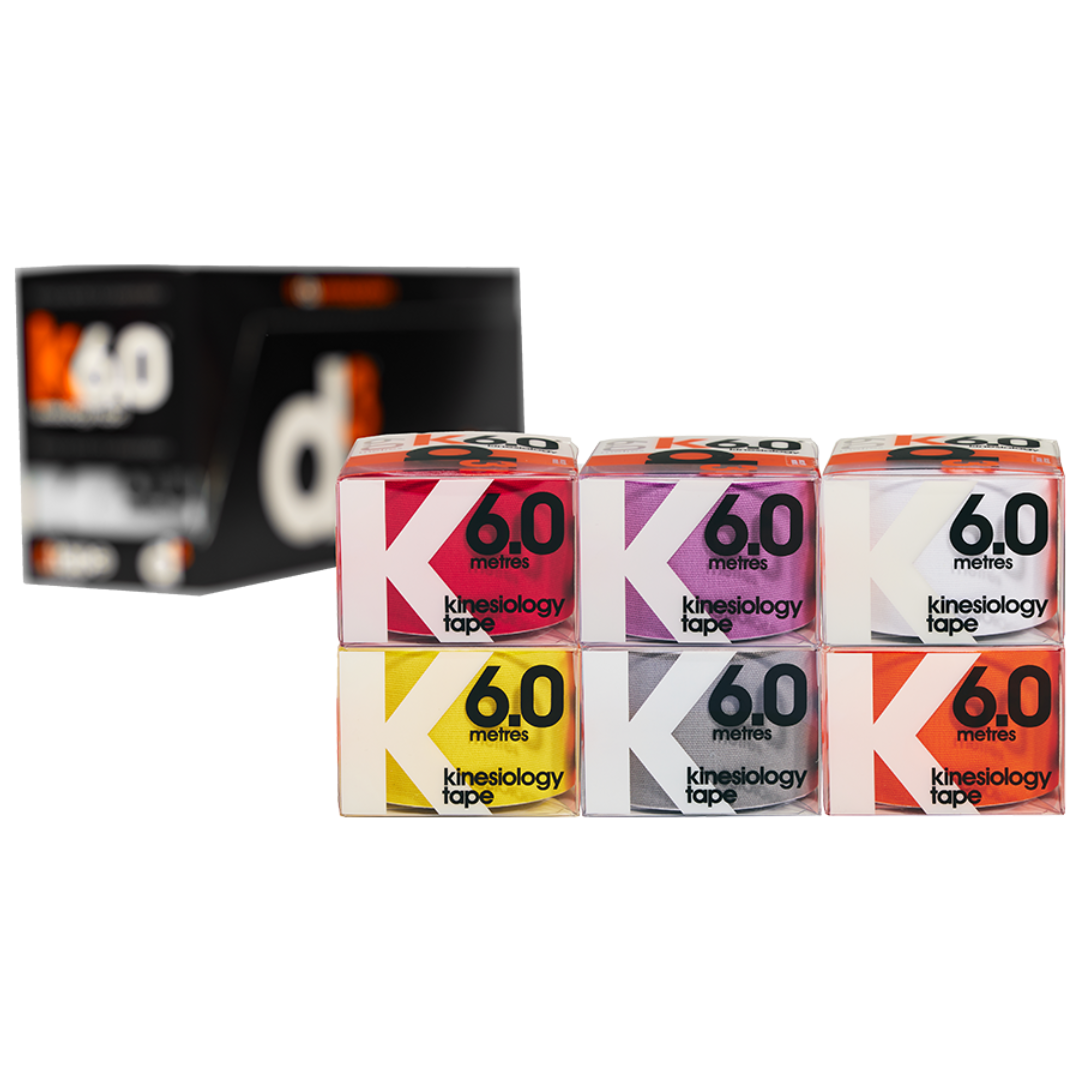 d3 Kinesiology Tape 6 Metre Vibrant Assorted x 6