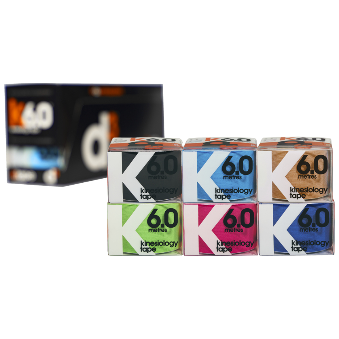 d3 Kinesiology Tape 6 Metre Assorted x 6