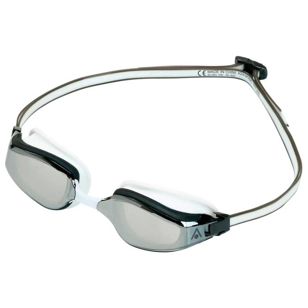 Aquasphere Fastlane Goggle-White Grey Smoke Lens