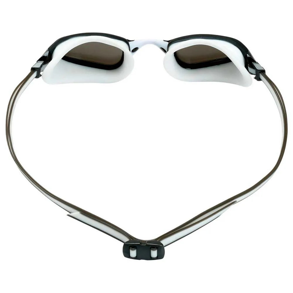 Aquasphere Fastlane Goggle-White Grey Smoke Lens