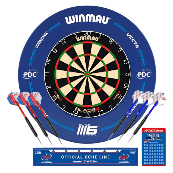 Winmau PDC Surround & Blade 6 Dartboard Set