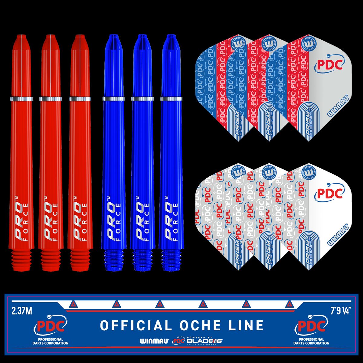 Winmau PDC Surround & Blade 6 Dartboard Set