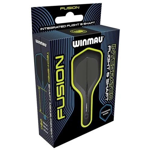 Winmau Fusion Integrated Flight & Shaft Black