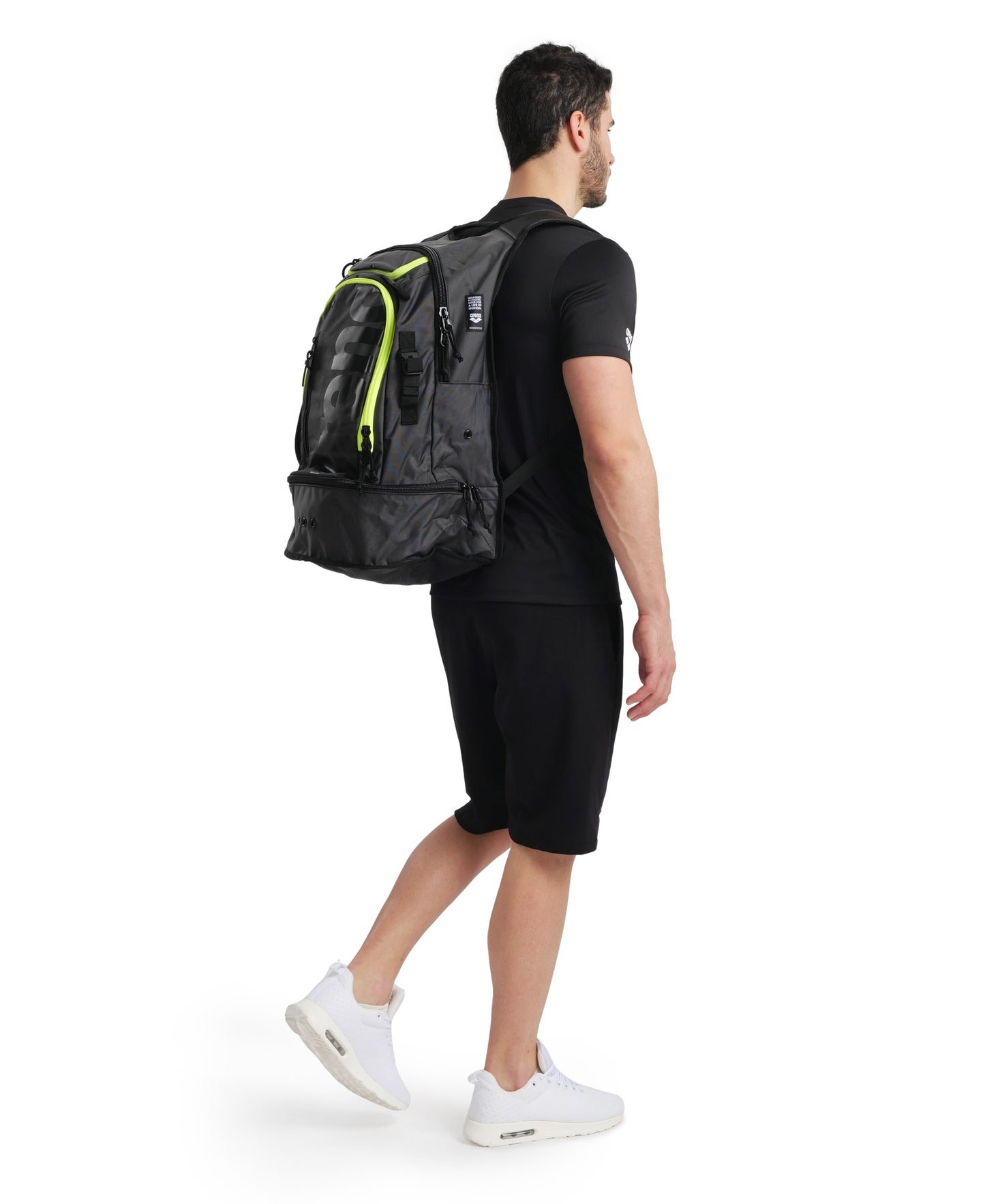 Arena Fastpack 3.0 Backpack Dark Smoke Neon Yellow