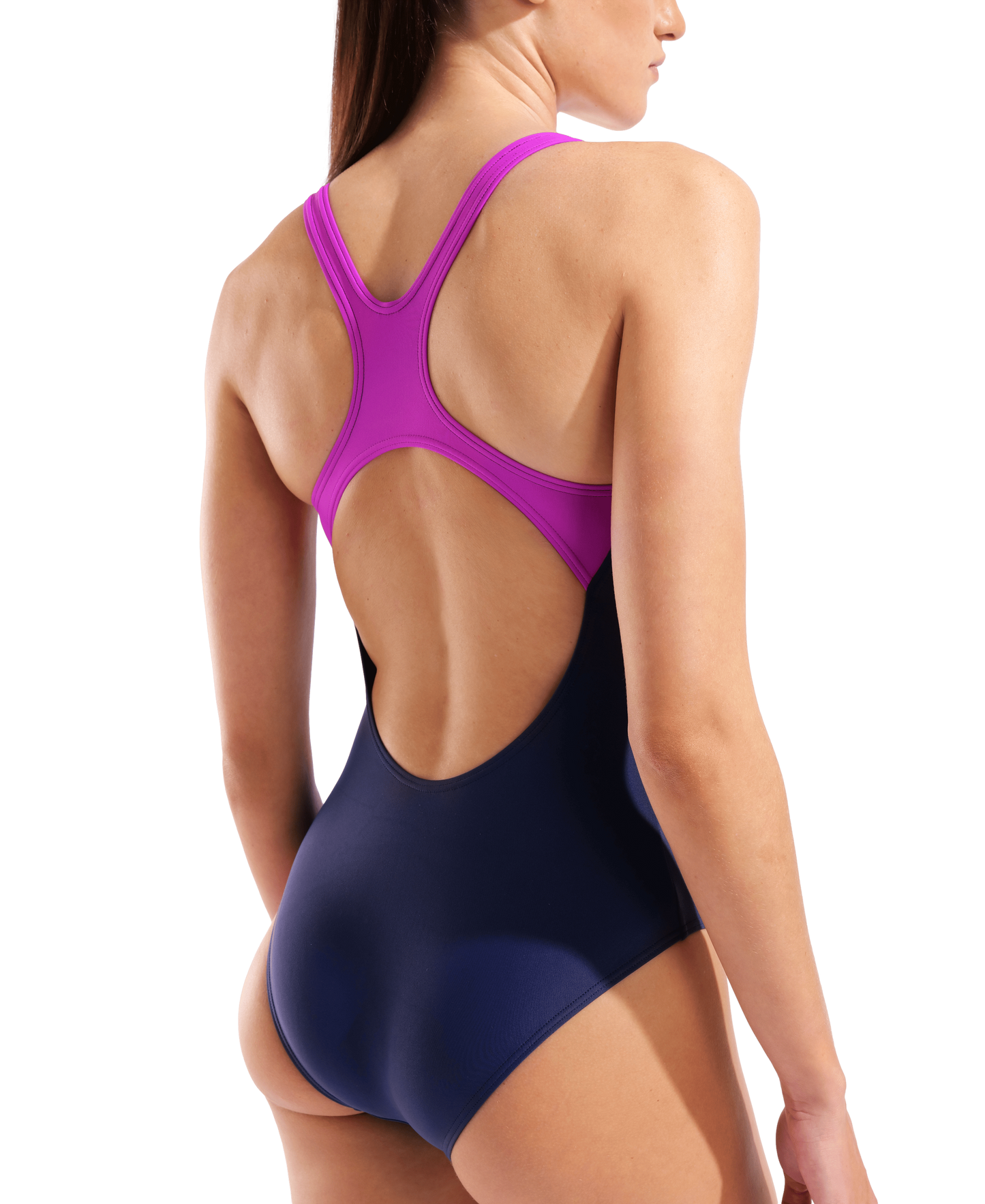 Arena Womens Kikko Swimsuit Navy White Water