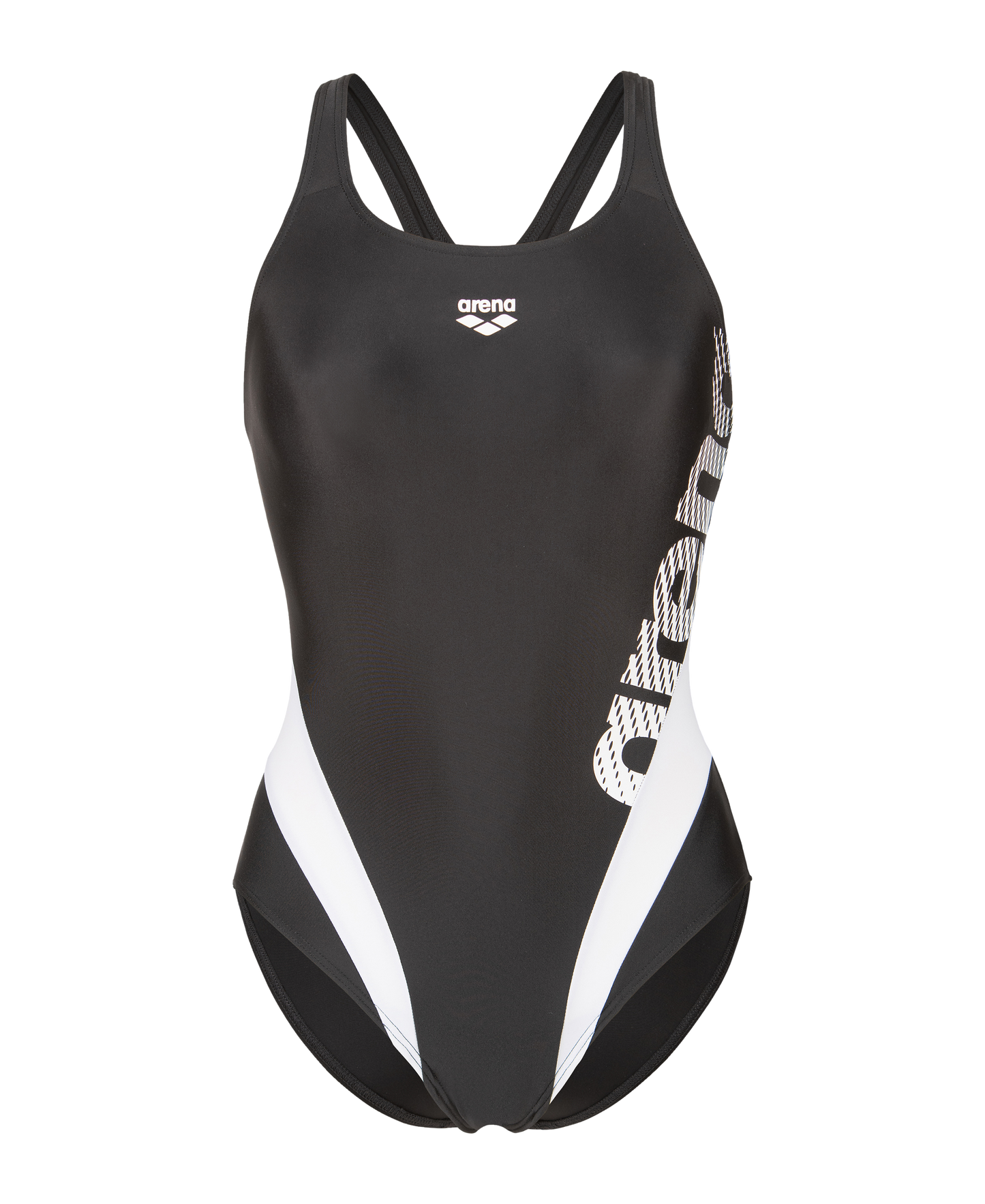 Arena Womens Stripflow Swimsuit Black White
