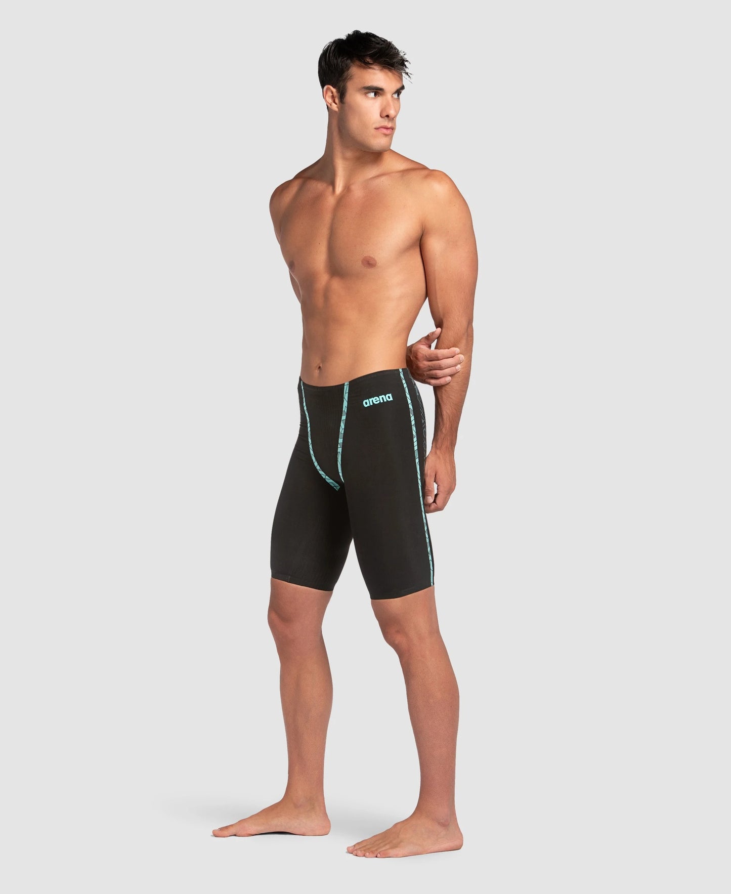Arena Mens Powerskin Primo Jammer Black Teal HW