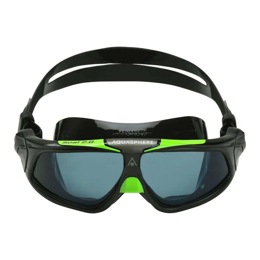 Aquasphere Seal 2.0 Adult Goggle Black Green Dark Lens
