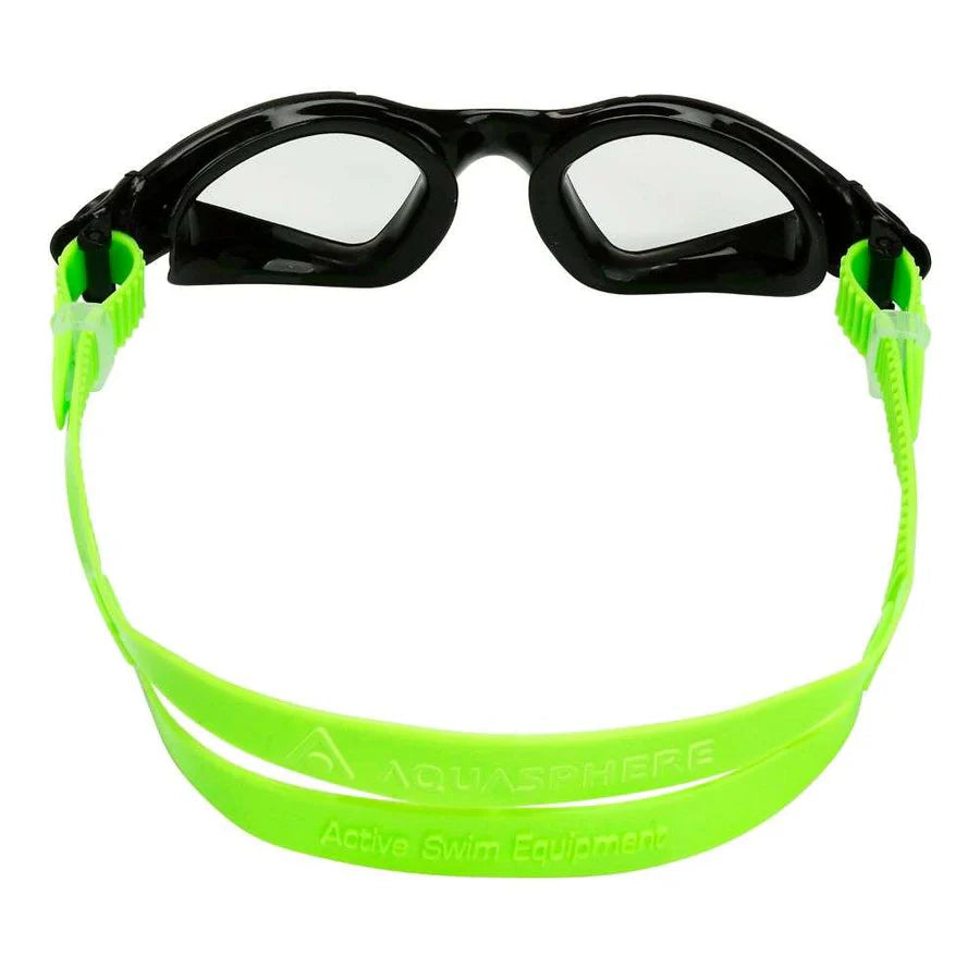 Aquasphere Kayenne Junior Goggle Black Green Lens Clear