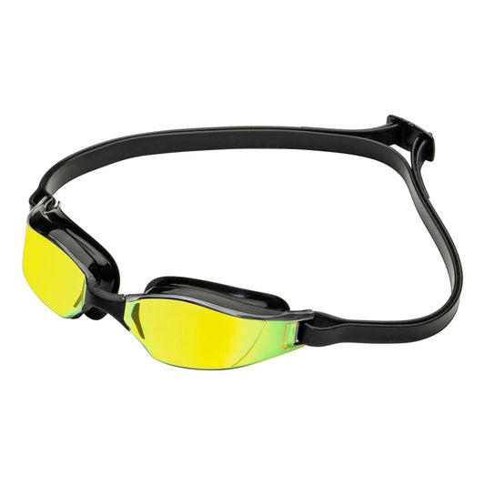 Aquasphere Xceed Goggle Black Lens Titianium Mirror Yellow