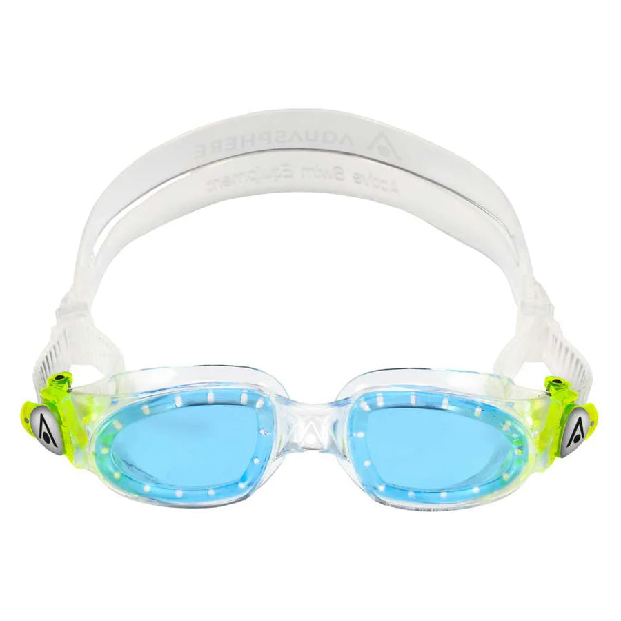 Aquasphere Moby Kid Goggle Clear Lime Blue Lens