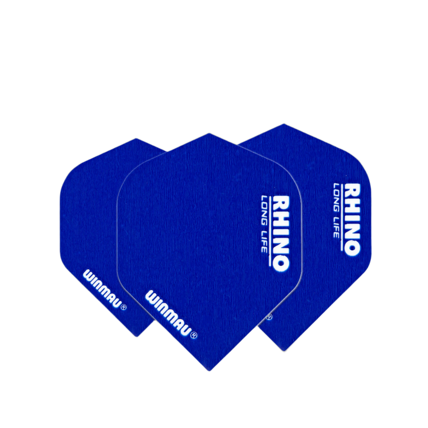 Winmau Rhino Standard Dart Flights Solid Blue x 10