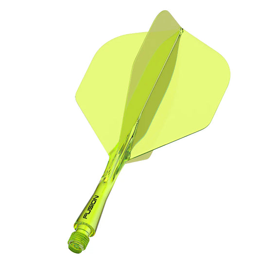Winmau Fusion Integrated Flight & Shaft Yellow Short