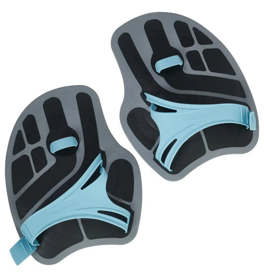 Aquasphere Ergoflex Handpaddle Black Light Blue