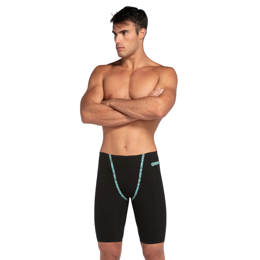 Arena Mens Powerskin Primo Jammer Black Teal HW