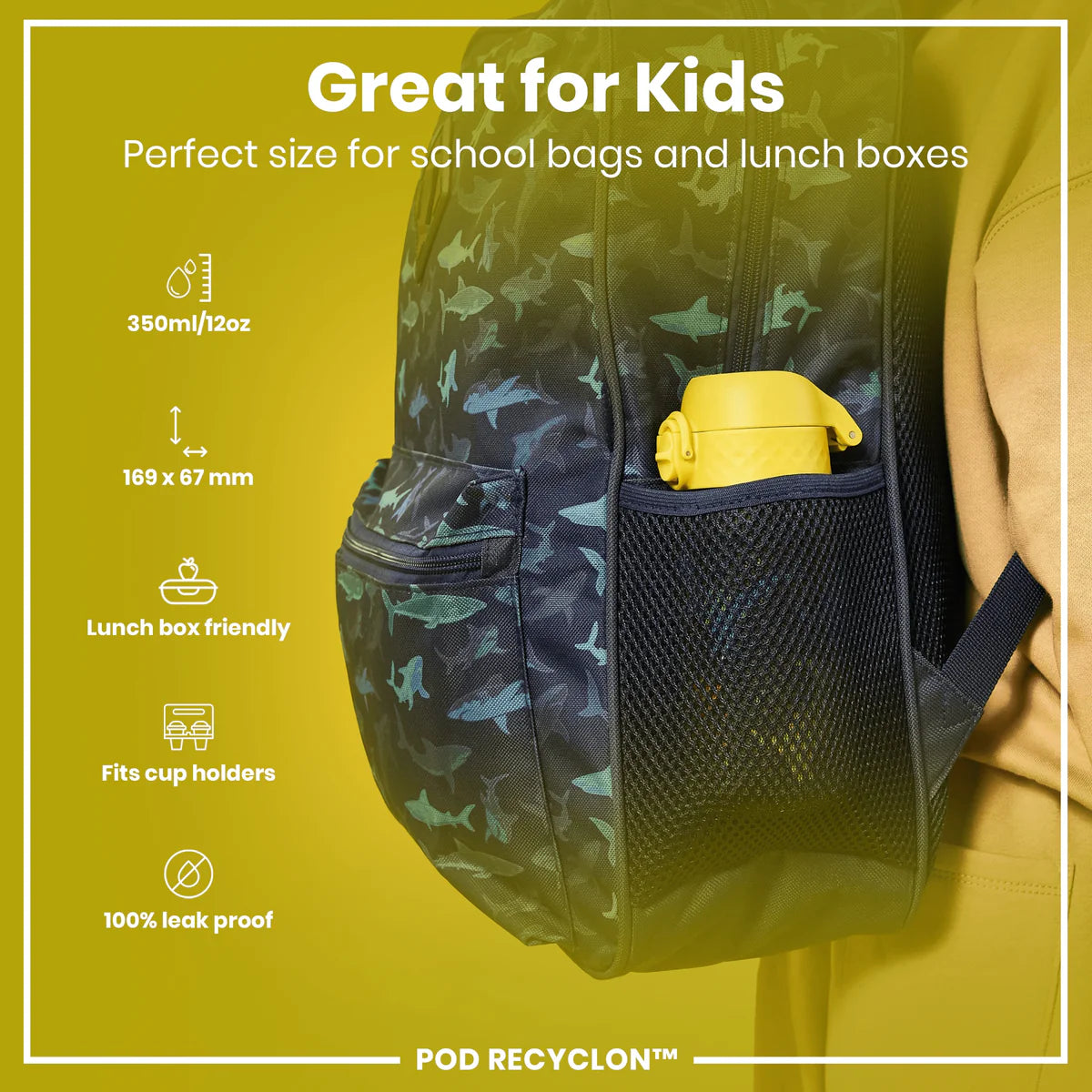 Ion8 Pod Water Bottle Dinosaur