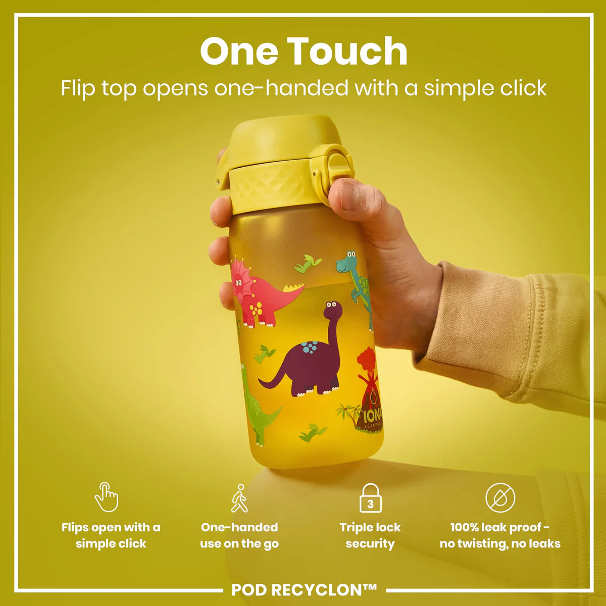 Ion8 Pod Water Bottle Dinosaur