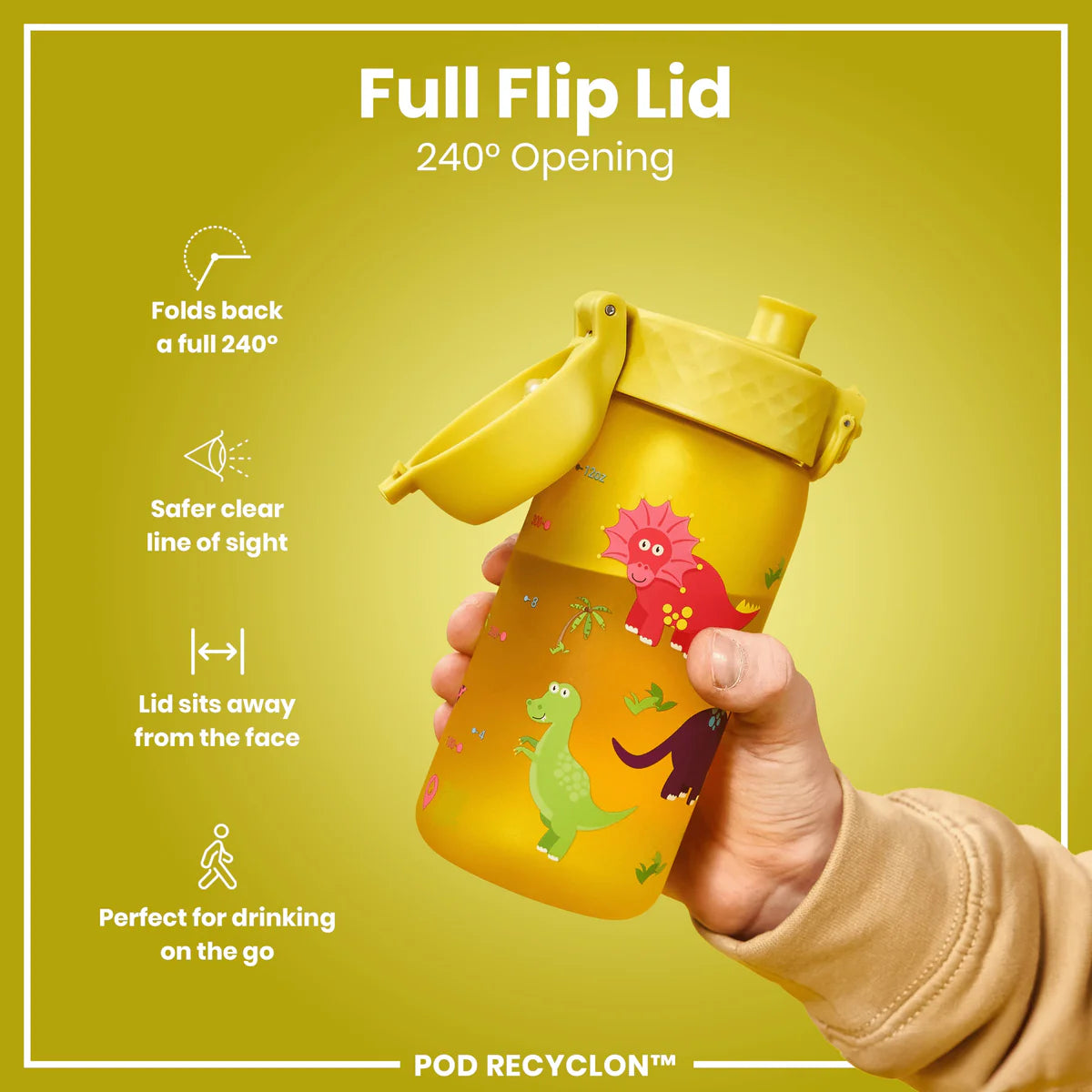 Ion8 Pod Water Bottle Dinosaur