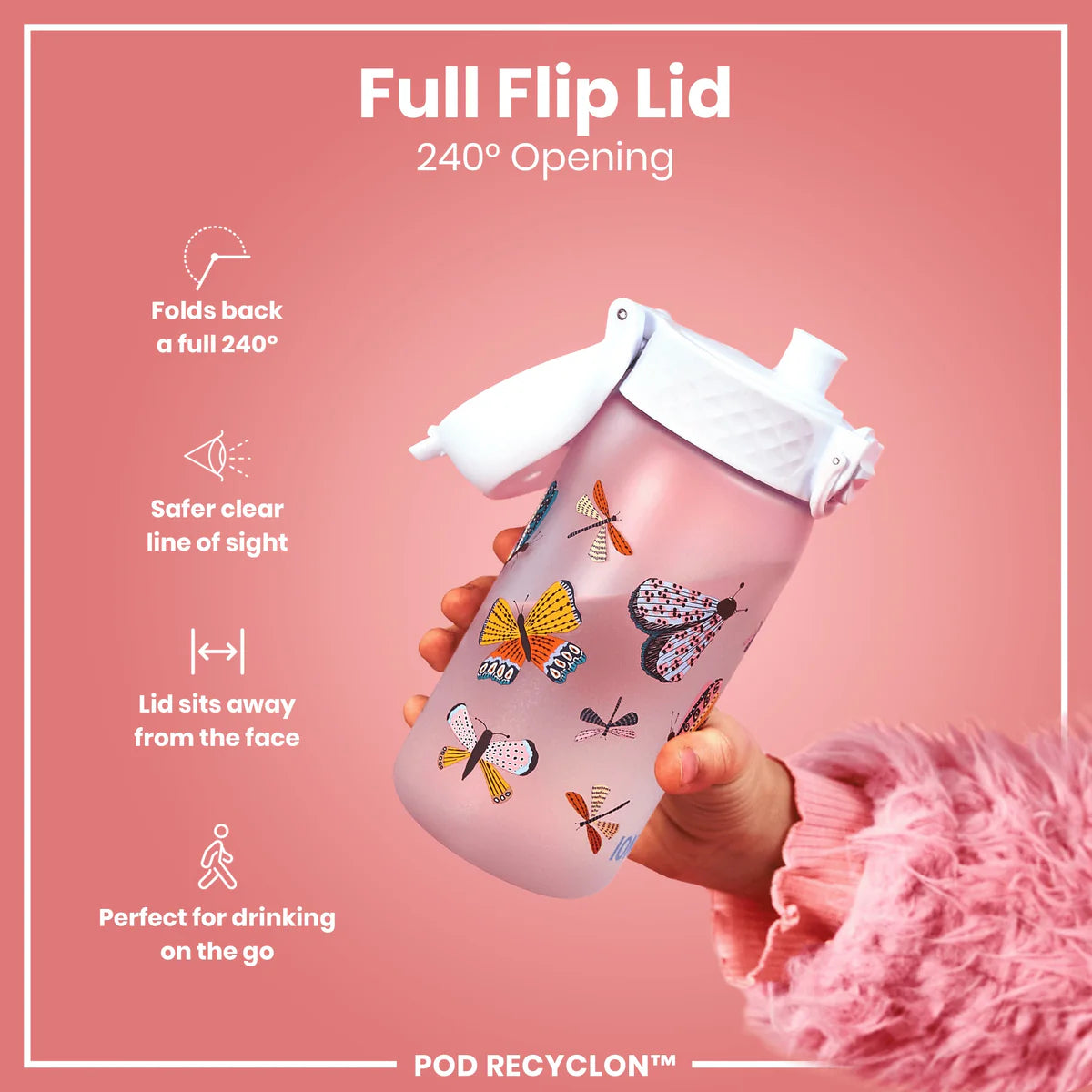 Ion8 Pod Water Bottle Butterflies