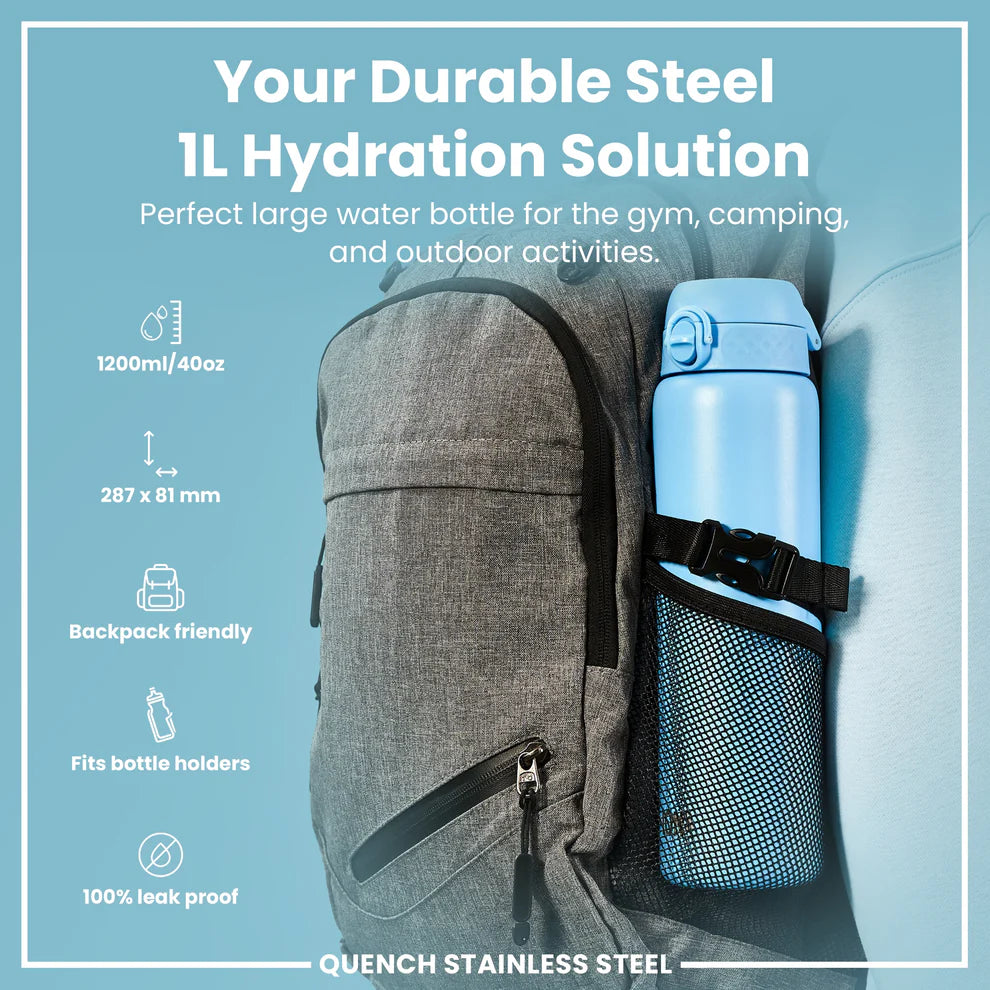 Ion8 Quench Stainless Steel Water Bottle Alaskan Blue