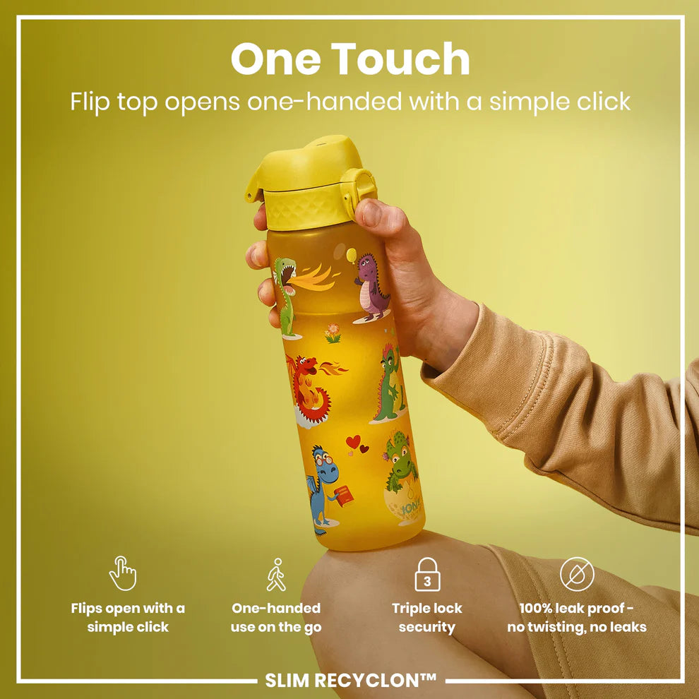 Ion8 Slim Water Bottle Dragons