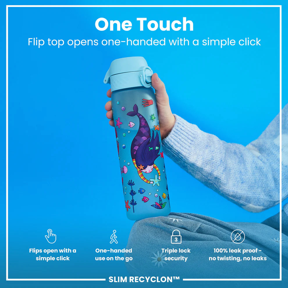 Ion8 Slim Water Bottle Mermaids