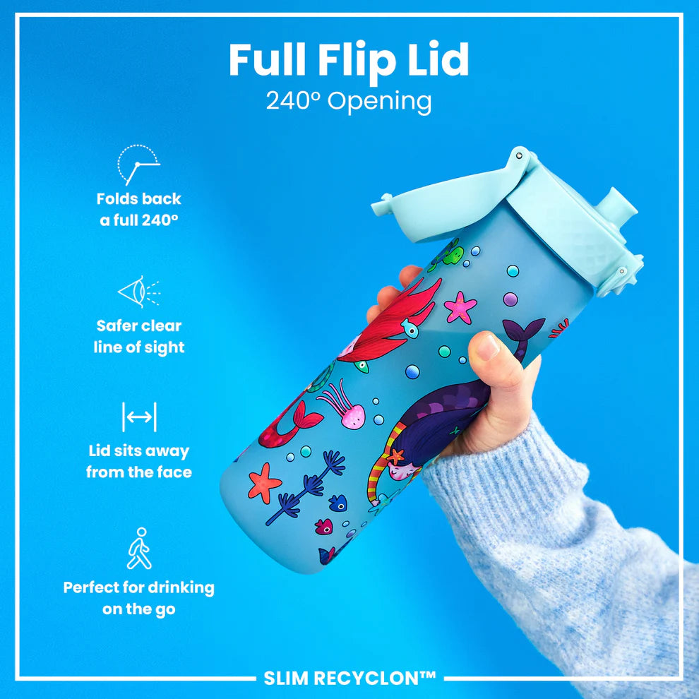 Ion8 Slim Water Bottle Mermaids