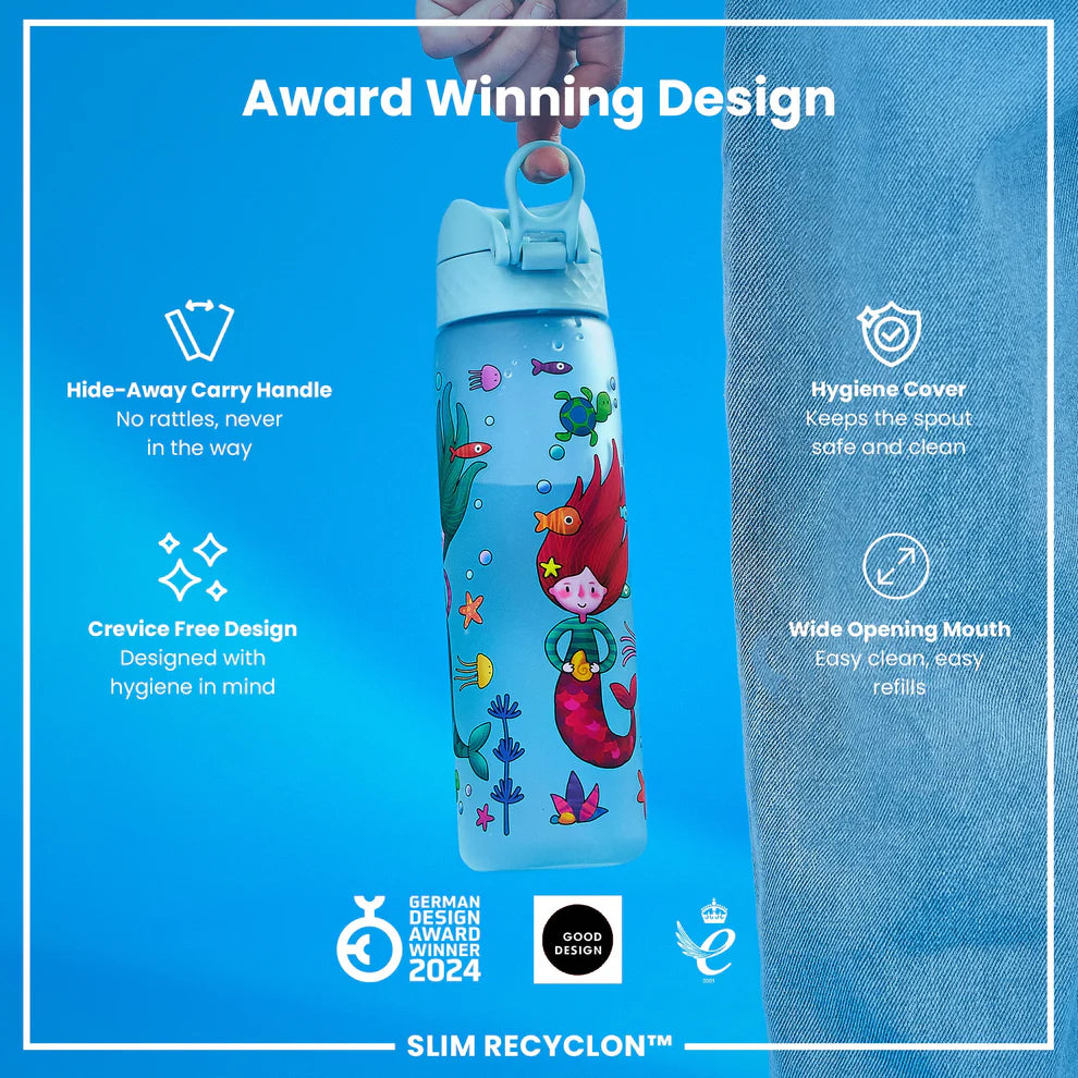Ion8 Slim Water Bottle Mermaids