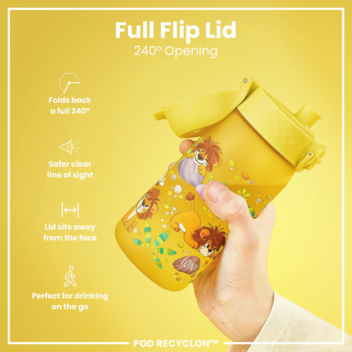 Ion8 Pod Water Bottle Lions