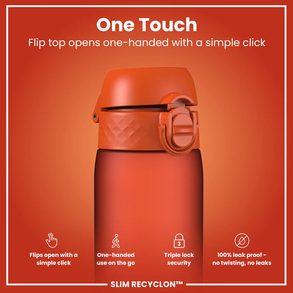 Ion8 Slim Water Bottle Hearty Orange