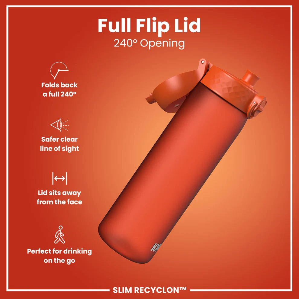Ion8 Slim Water Bottle Hearty Orange