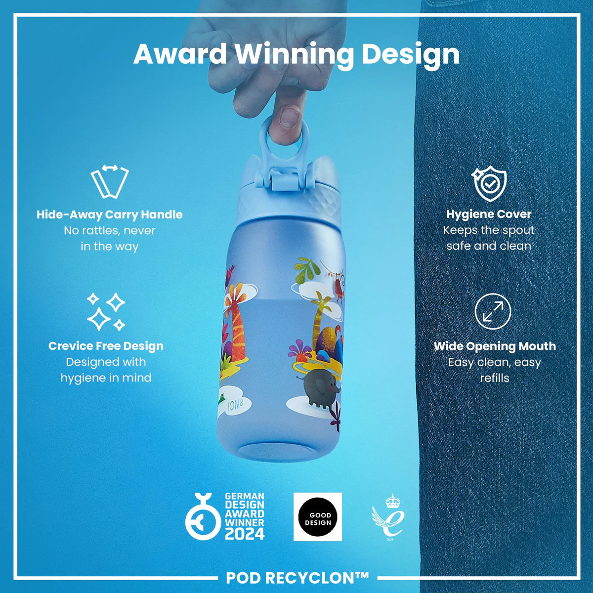 Ion8 Pod Water Bottle Safari