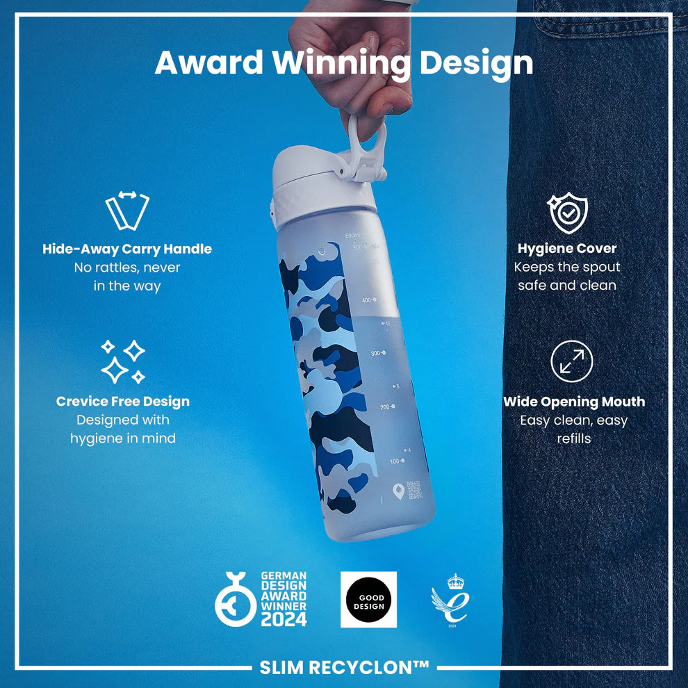 Ion8 Slim Water Bottle Cano Ice