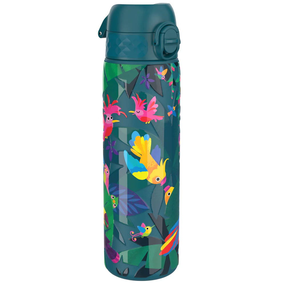 Ion8 Slim Stainless Steel Water Bottle Exotic Birds