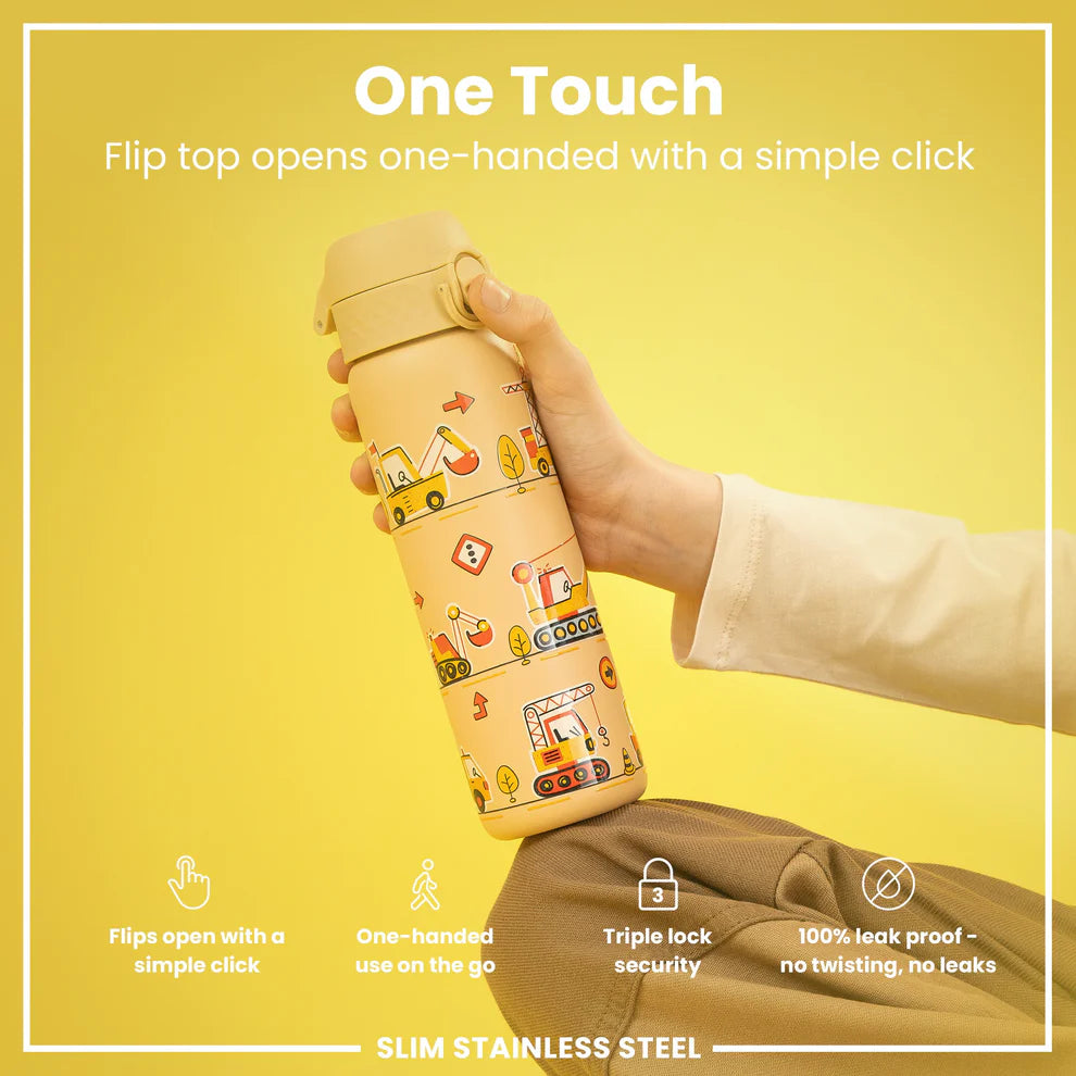 Ion8 Slim Stainless Steel Water Bottle Construction Machine