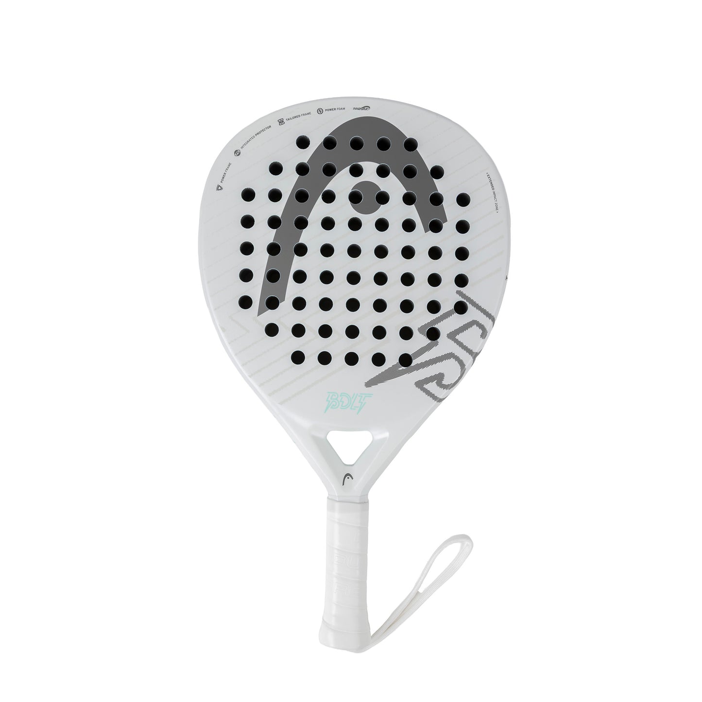 Head Bolt Padel Bat White Grey
