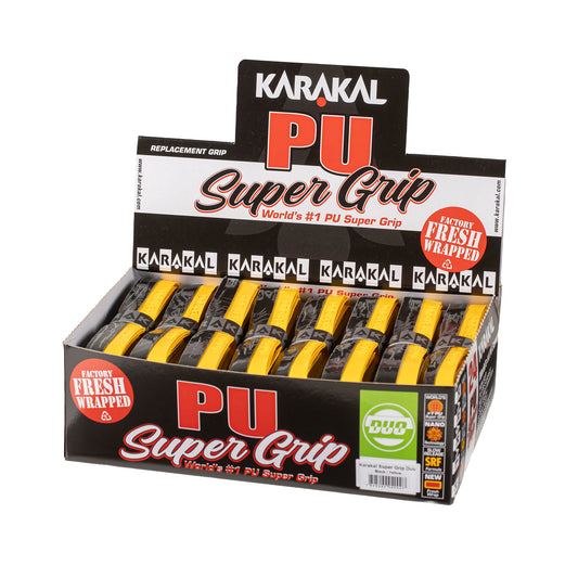 Karakal PU Super Grip Duo Black Yellow x 24