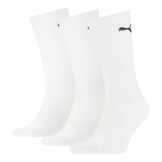 Puma Crew 3pk White x6 New