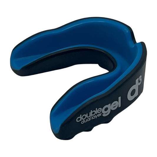d3 Junior Double Gel Mouthguard Black Blue x 6