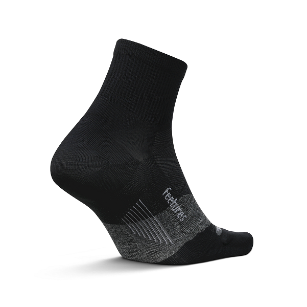 Feetures UL Quarter Planto Sock  Black 1 Pair x 3