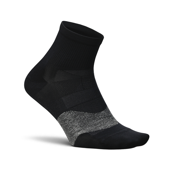 Feetures UL Quarter Planto Sock  Black 1 Pair x 3