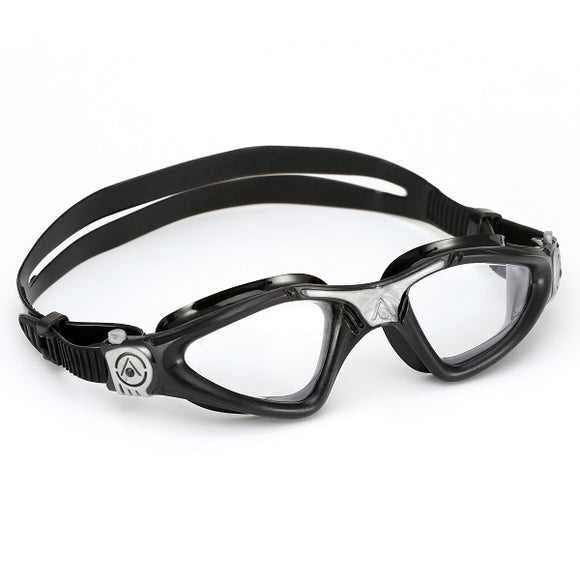 AquaSphere Kayenne Adult Goggle Black Silver Lens Clear
