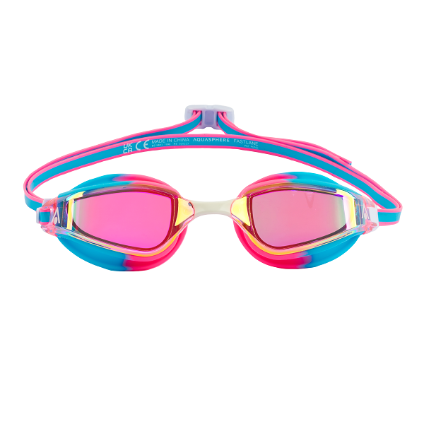 AquaSphere Fastlane Goggle Multi Iridescent Mirrored Lens
