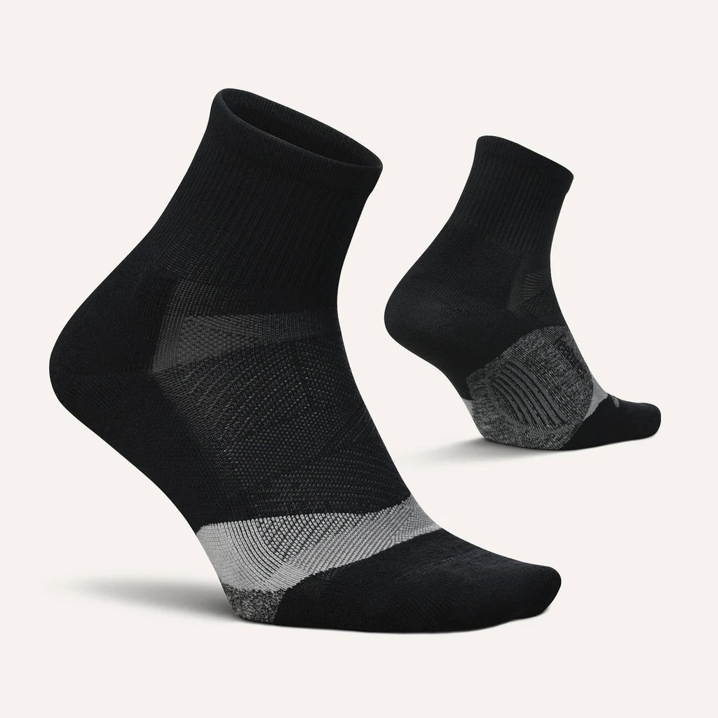 Feetures Elite LC Quarter Basic Black 1 Pair x 3