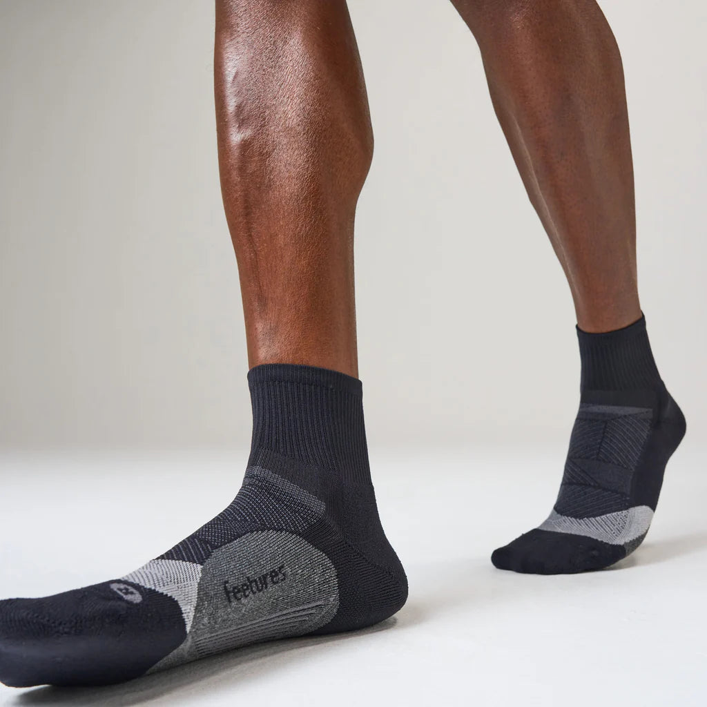 Feetures Elite LC Quarter Basic Black 1 Pair x 3