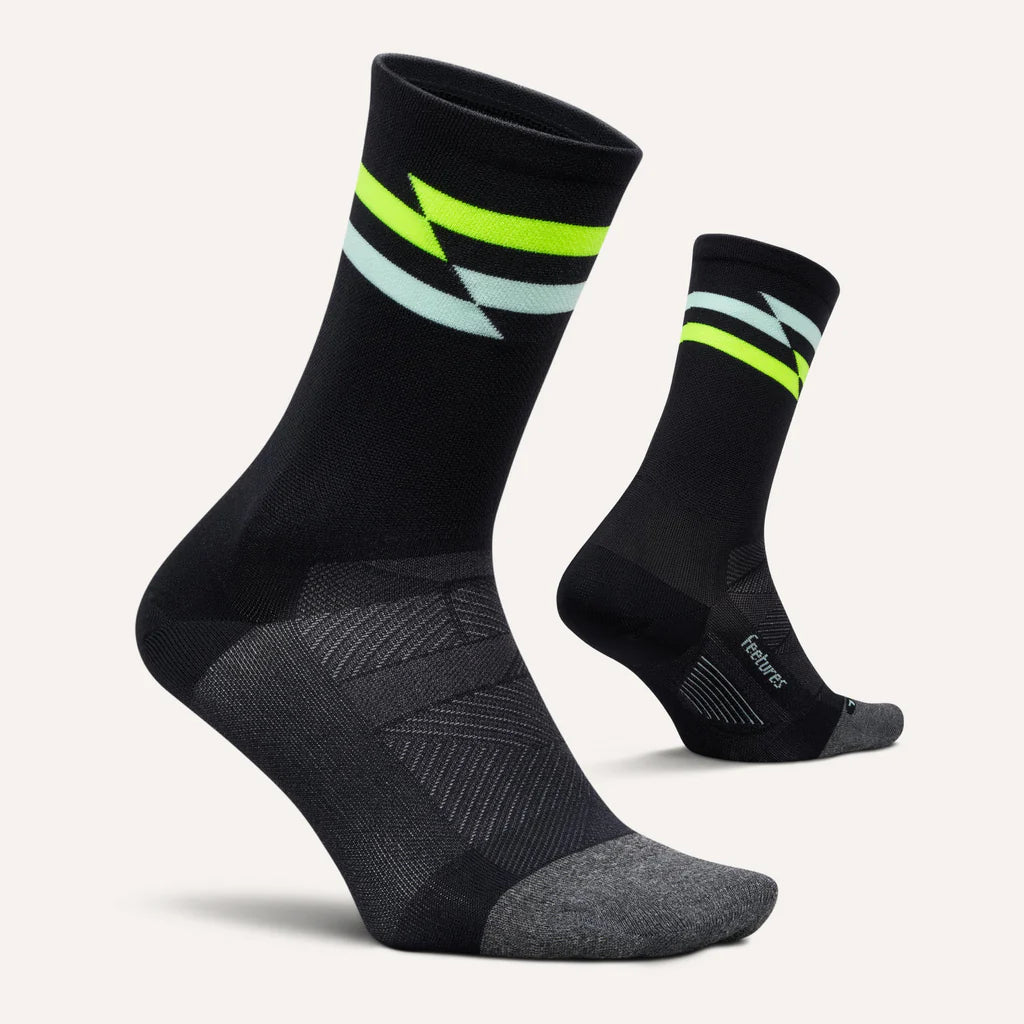Feetures Elite UL Mini Crew Night Track Black 1 Pair x3